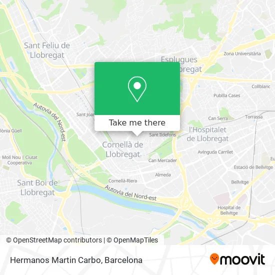 Hermanos Martin Carbo map