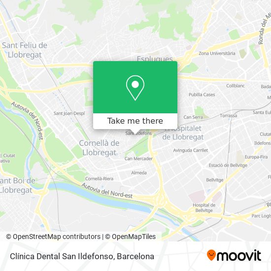 Clínica Dental San Ildefonso map