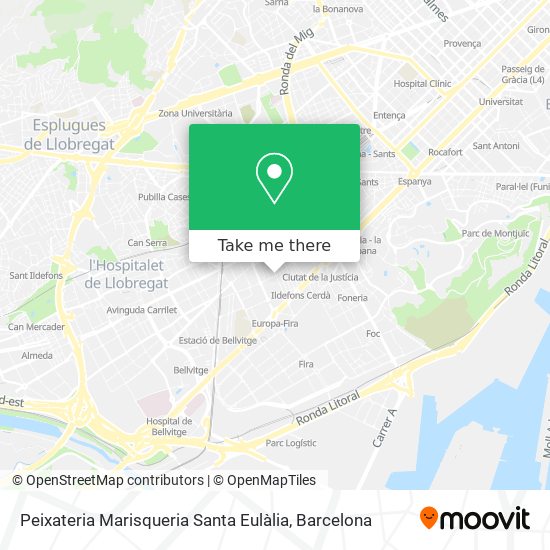 Peixateria Marisqueria Santa Eulàlia map