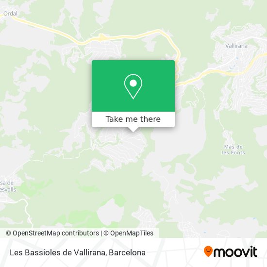 Les Bassioles de Vallirana map