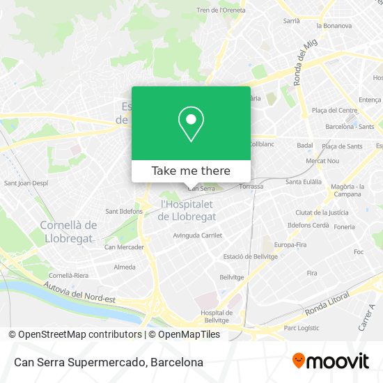 Can Serra Supermercado map