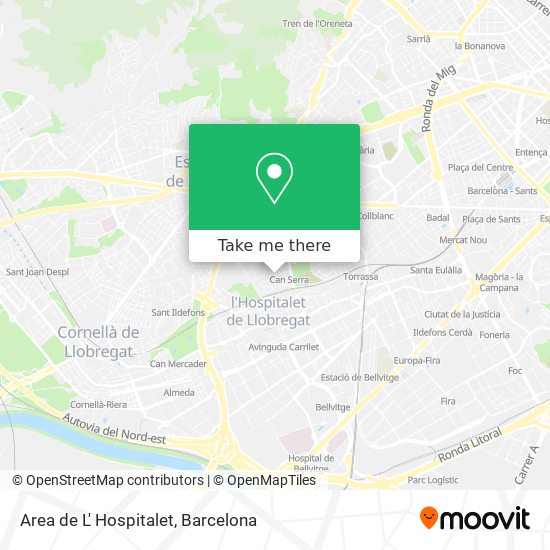 Area de L' Hospitalet map