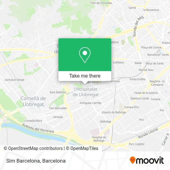 Sim Barcelona map