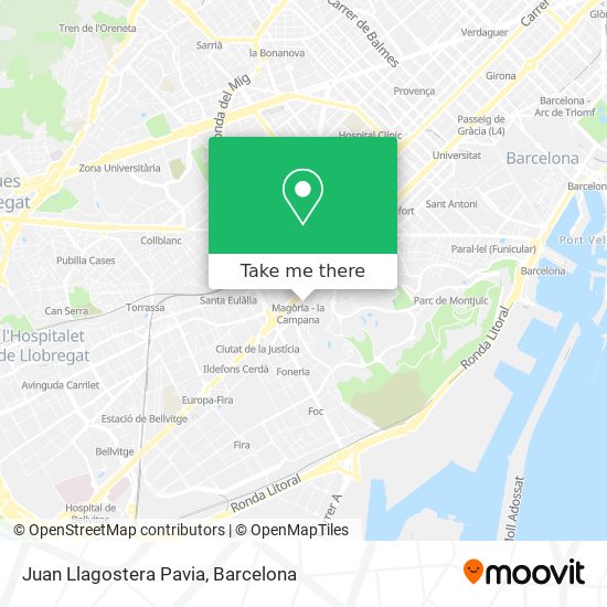 Juan Llagostera Pavia map