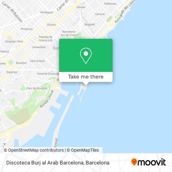 Discoteca Burj al Arab Barcelona map