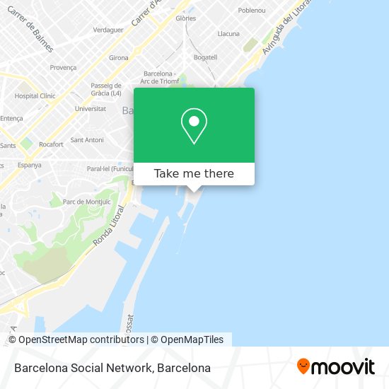 Barcelona Social Network map