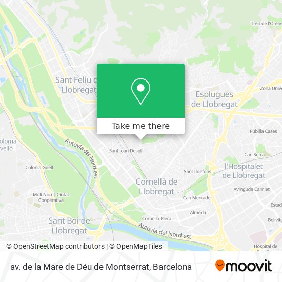 av. de la Mare de Déu de Montserrat map
