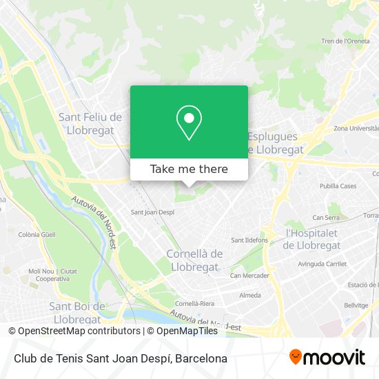 Club de Tenis Sant Joan Despí map