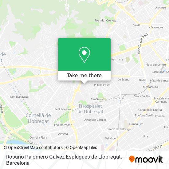 Rosario Palomero Galvez Esplugues de Llobregat map
