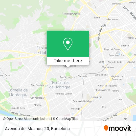 Avenida del Masnou, 20 map