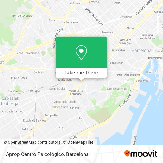 Aprop Centro Psicológico map