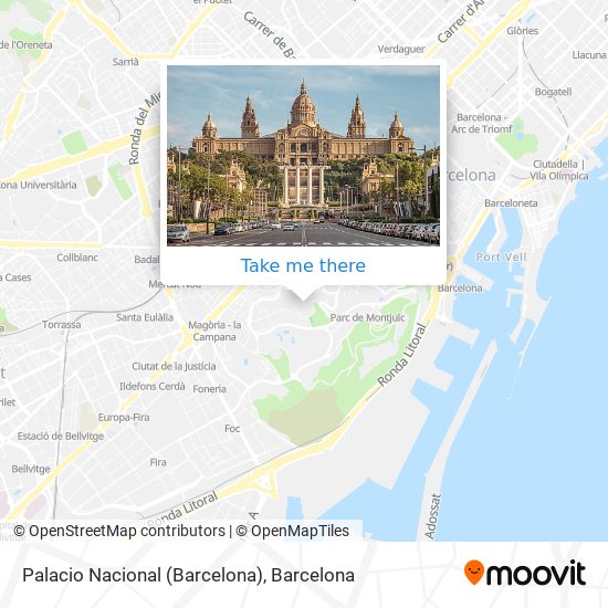 Palacio Nacional (Barcelona) map