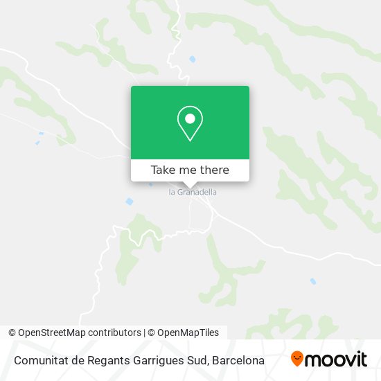 Comunitat de Regants Garrigues Sud map
