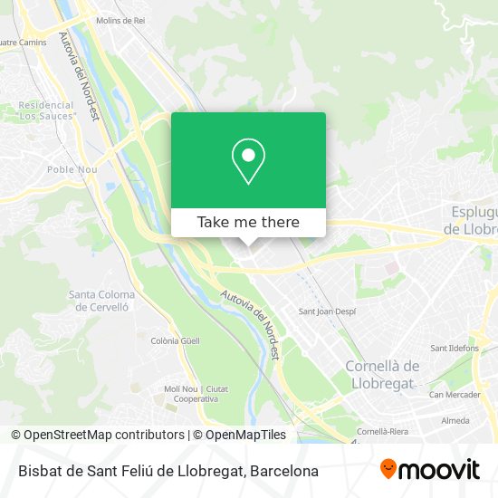 Bisbat de Sant Feliú de Llobregat map