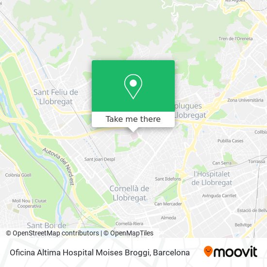 mapa Oficina Altima Hospital Moises Broggi