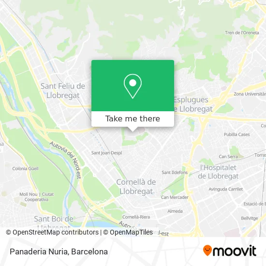 Panaderia Nuria map