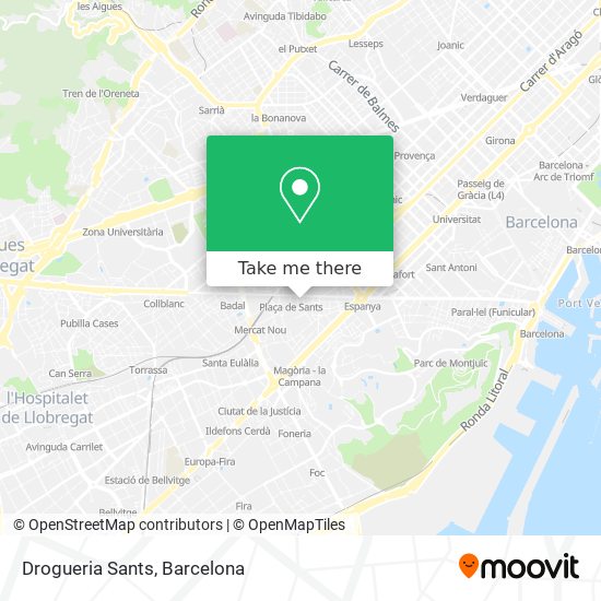 mapa Drogueria Sants