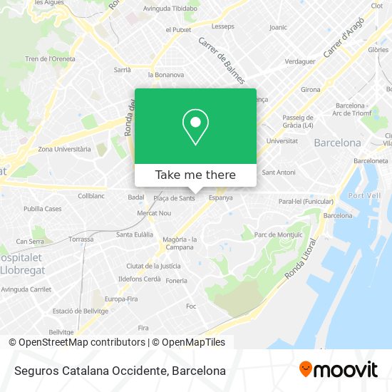 Seguros Catalana Occidente map