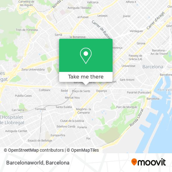 mapa Barcelonaworld