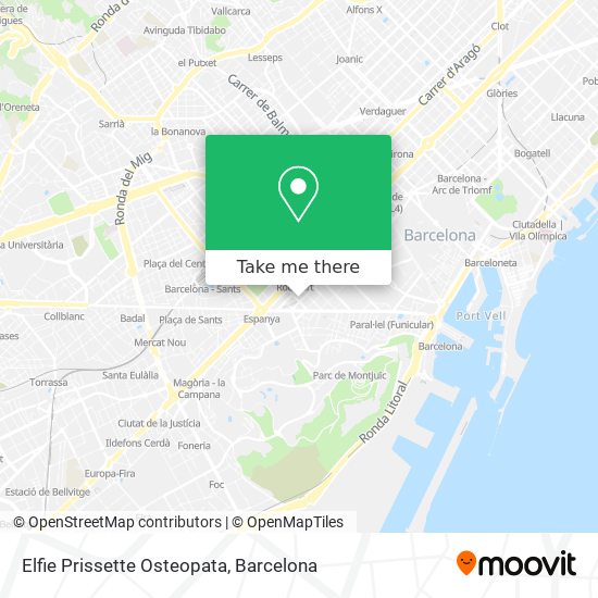 Elfie Prissette Osteopata map