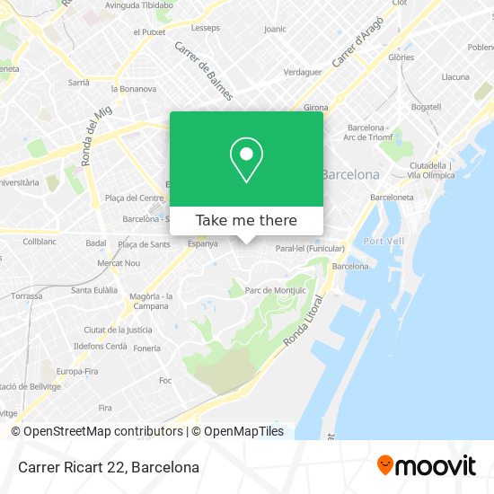 mapa Carrer Ricart 22