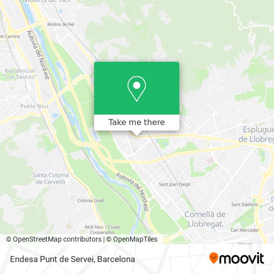 Endesa Punt de Servei map