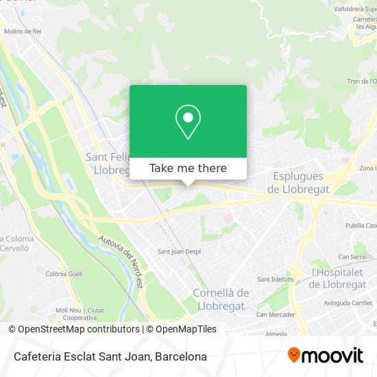 Cafeteria Esclat Sant Joan map