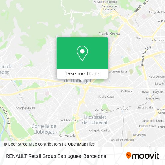 mapa RENAULT Retail Group Esplugues