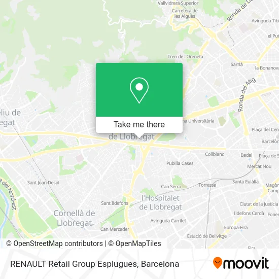 RENAULT Retail Group Esplugues map