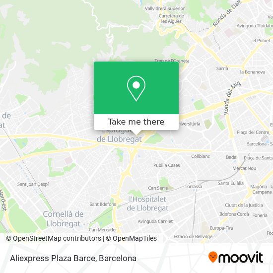 mapa Aliexpress Plaza Barce