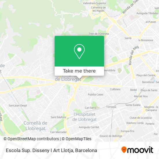 Escola Sup. Disseny I Art Llotja map