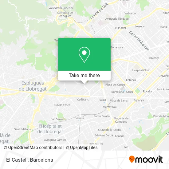 El Castell map