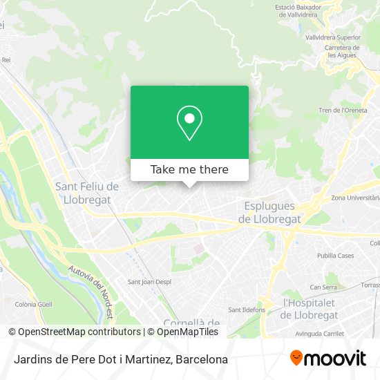 Jardins de Pere Dot i Martinez map