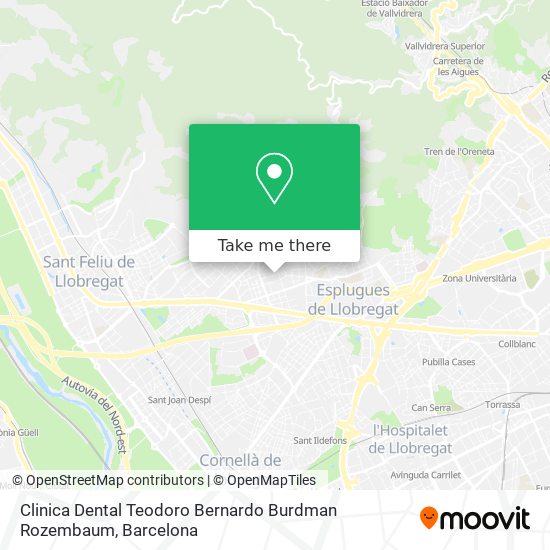 Clinica Dental Teodoro Bernardo Burdman Rozembaum map