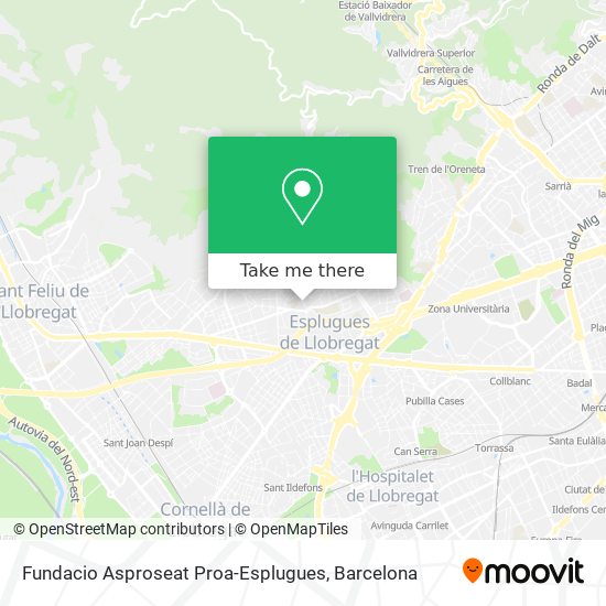 Fundacio Asproseat Proa-Esplugues map