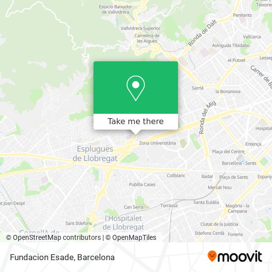 Fundacion Esade map