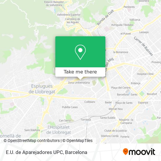 E.U. de Aparejadores UPC map