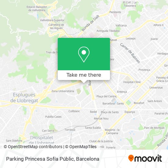 mapa Parking Princesa Sofía Públic