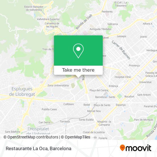 mapa Restaurante La Oca