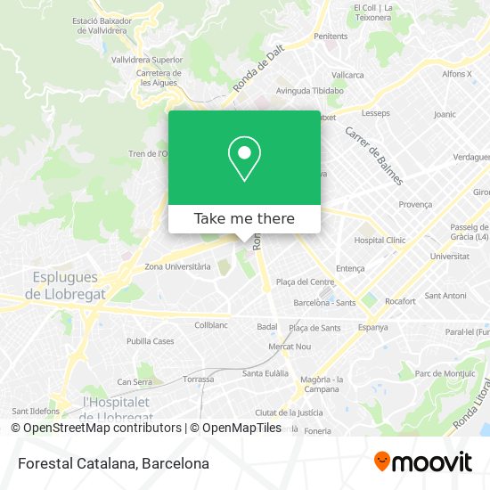 Forestal Catalana map