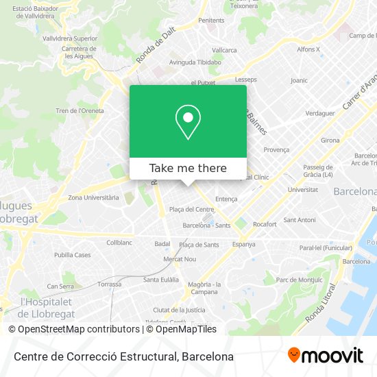 Centre de Correcció Estructural map