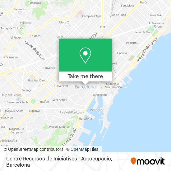 Centre Recursos de Iniciatives I Autocupacio map