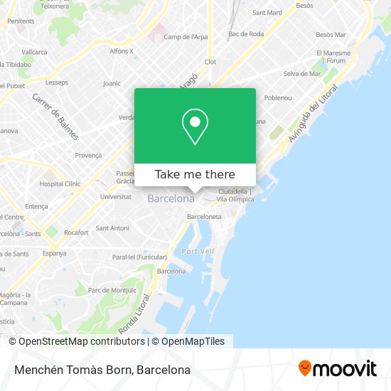 Menchén Tomàs Born map