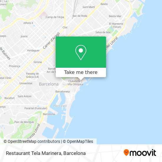 Restaurant Tela Marinera map