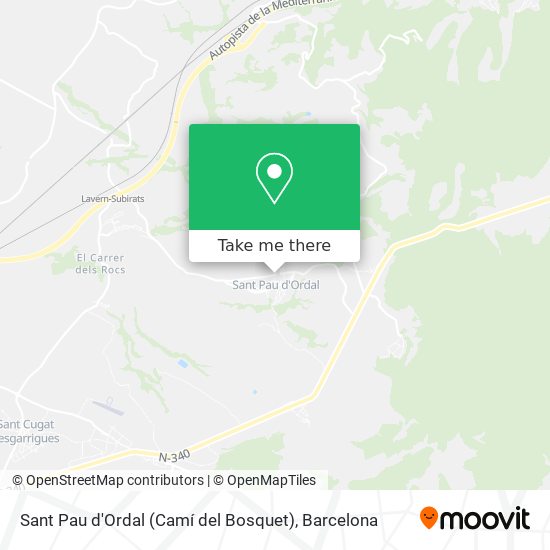 Sant Pau d'Ordal (Camí del Bosquet) map