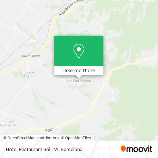 Hotel Restaurant Sol I VI map
