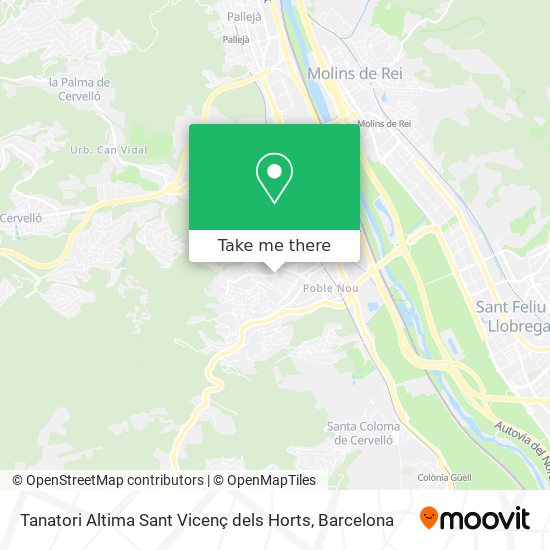 mapa Tanatori Altima Sant Vicenç dels Horts