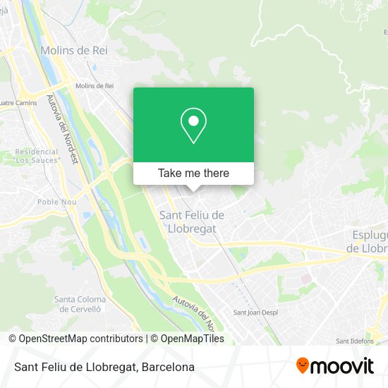 Sant Feliu de Llobregat map