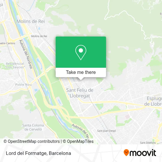 Lord del Formatge map