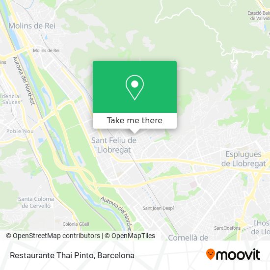 Restaurante Thai Pinto map